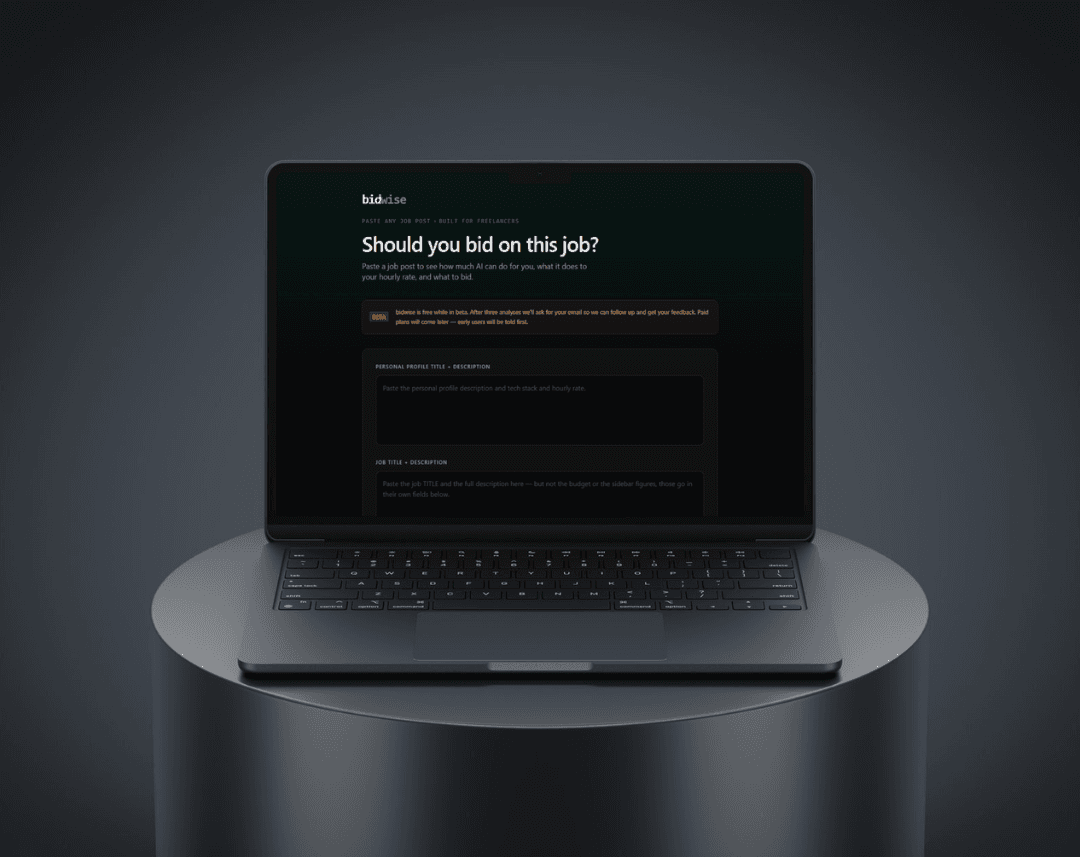 Bidwise - Upwork Risk Analyzer (AI Tool) - SaaS Web App project preview