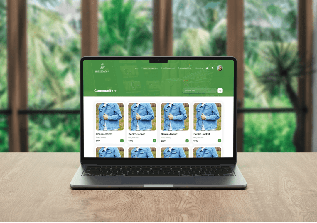 giveXchange - Web App project preview